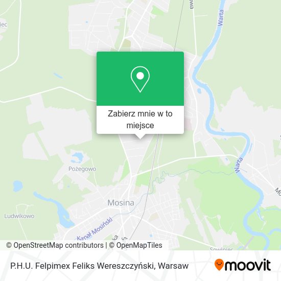 Mapa P.H.U. Felpimex Feliks Wereszczyński