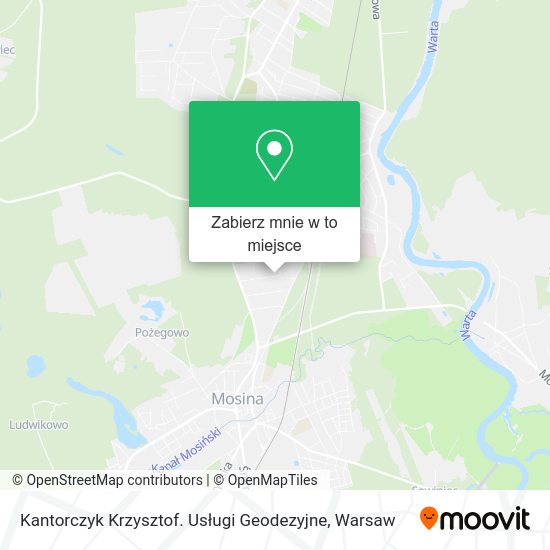 Mapa Kantorczyk Krzysztof. Usługi Geodezyjne