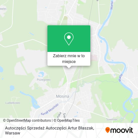 Mapa Autoczęści Sprzedaż Autoczęści Artur Błaszak