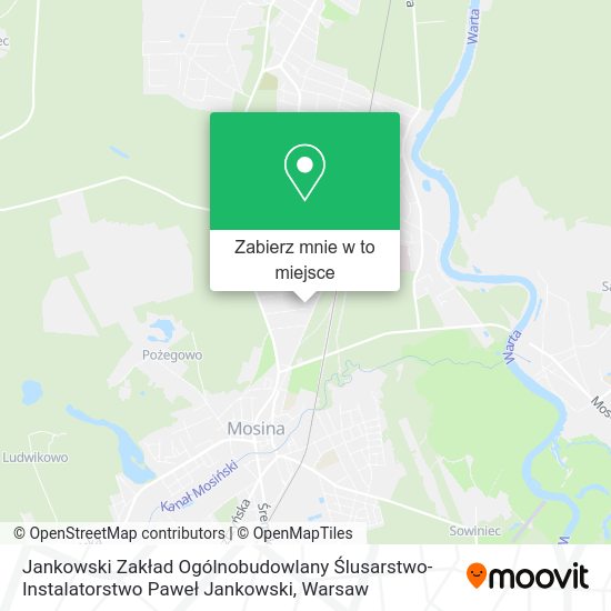 Mapa Jankowski Zakład Ogólnobudowlany Ślusarstwo-Instalatorstwo Paweł Jankowski