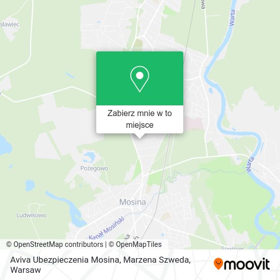 Mapa Aviva Ubezpieczenia Mosina, Marzena Szweda