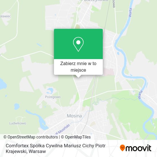 Mapa Comfortex Spółka Cywilna Mariusz Cichy Piotr Krajewski