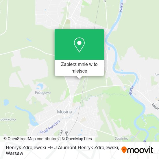 Mapa Henryk Zdrojewski FHU Alumont Henryk Zdrojewski