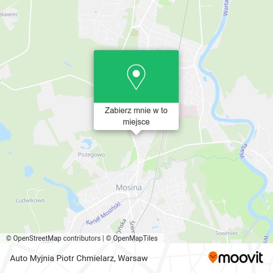 Mapa Auto Myjnia Piotr Chmielarz