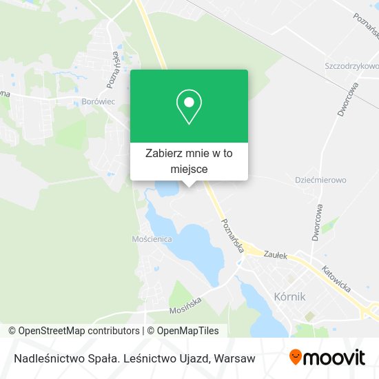 Mapa Nadleśnictwo Spała. Leśnictwo Ujazd