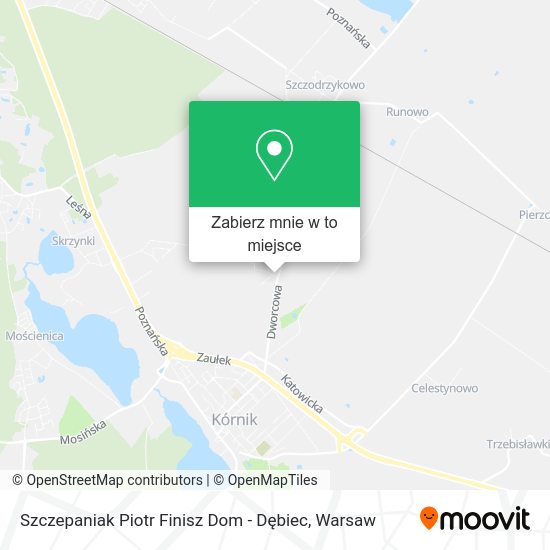 Mapa Szczepaniak Piotr Finisz Dom - Dębiec