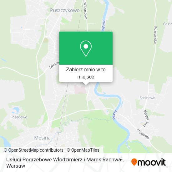 Mapa Usługi Pogrzebowe Włodzimierz i Marek Rachwał