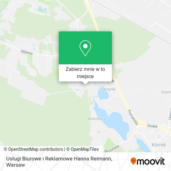 Mapa Usługi Biurowe i Reklamowe Hanna Reimann