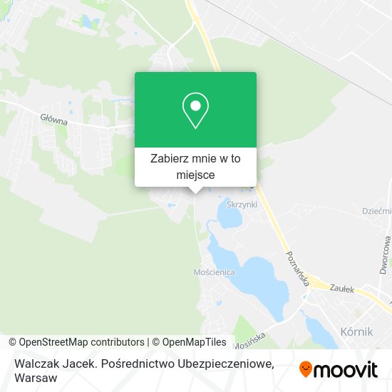 Mapa Walczak Jacek. Pośrednictwo Ubezpieczeniowe