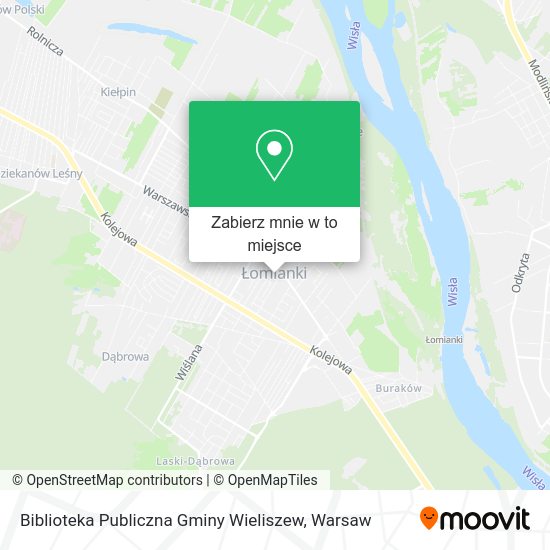 Mapa Biblioteka Publiczna Gminy Wieliszew