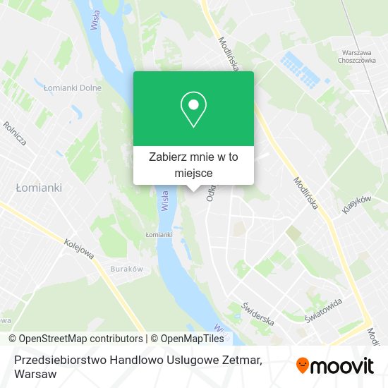 Mapa Przedsiebiorstwo Handlowo Uslugowe Zetmar