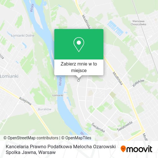 Mapa Kancelaria Prawno Podatkowa Melocha Ozarowski Spolka Jawna