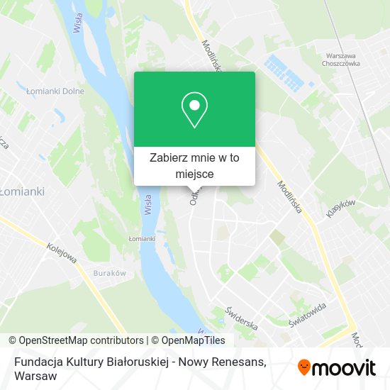 Mapa Fundacja Kultury Białoruskiej - Nowy Renesans