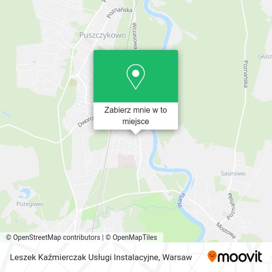 Mapa Leszek Kaźmierczak Usługi Instalacyjne