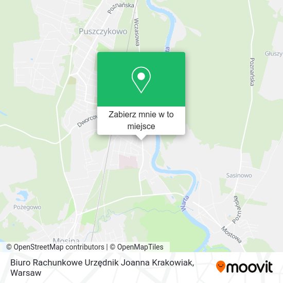 Mapa Biuro Rachunkowe Urzędnik Joanna Krakowiak