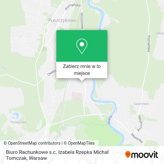 Mapa Biuro Rachunkowe s.c. Izabela Rzepka Michał Tomczak