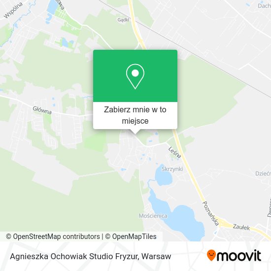 Mapa Agnieszka Ochowiak Studio Fryzur