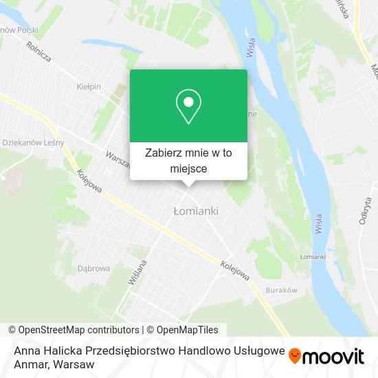 Mapa Anna Halicka Przedsiębiorstwo Handlowo Usługowe Anmar