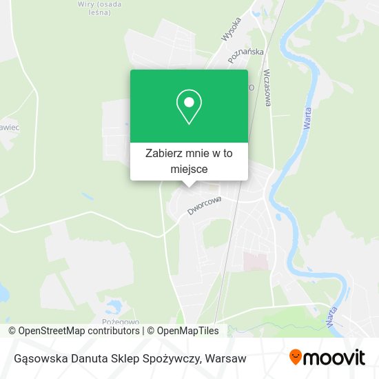 Mapa Gąsowska Danuta Sklep Spożywczy