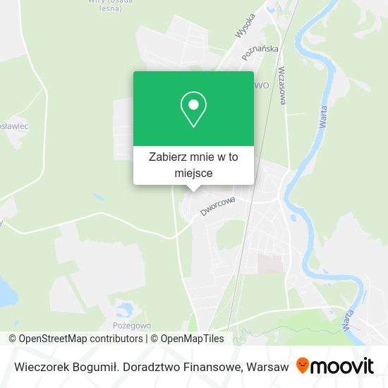 Mapa Wieczorek Bogumił. Doradztwo Finansowe