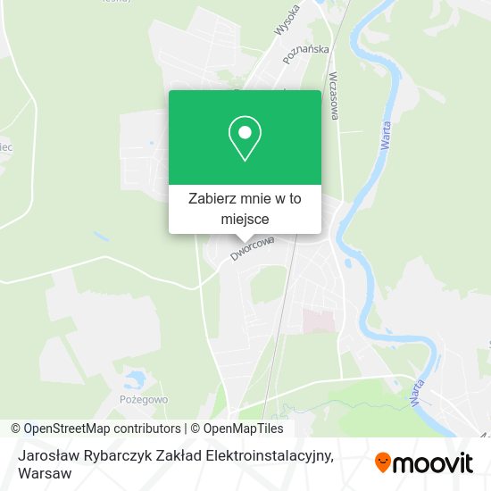 Mapa Jarosław Rybarczyk Zakład Elektroinstalacyjny