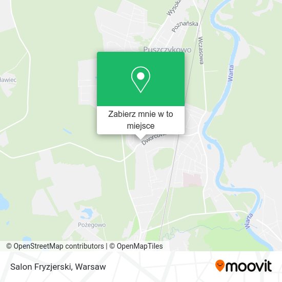 Mapa Salon Fryzjerski