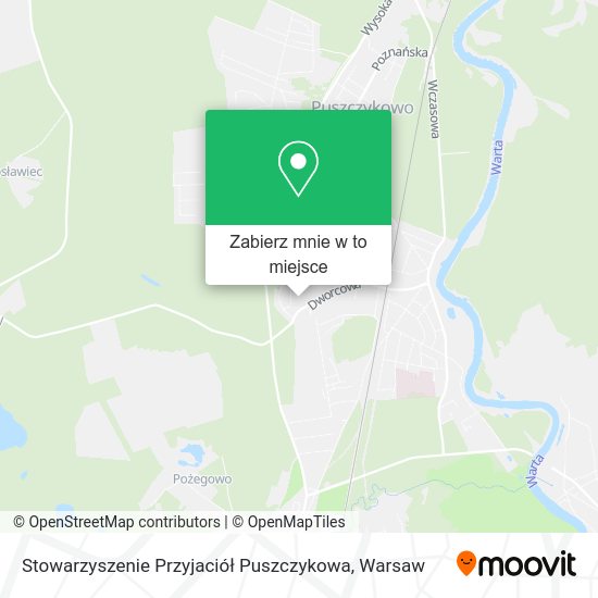 Mapa Stowarzyszenie Przyjaciół Puszczykowa