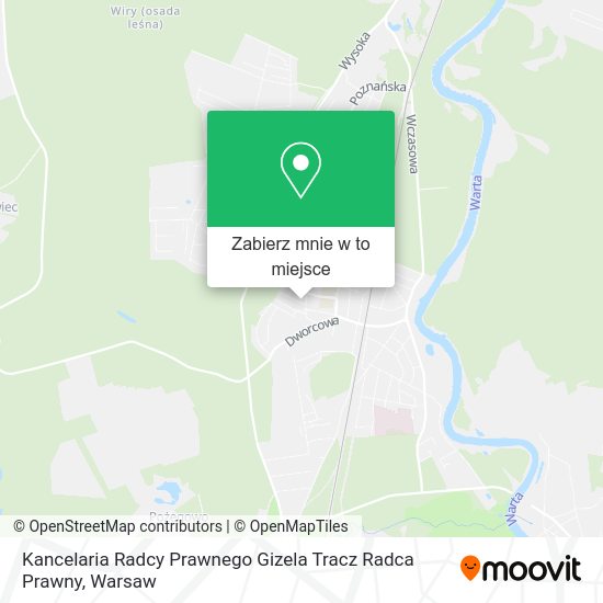 Mapa Kancelaria Radcy Prawnego Gizela Tracz Radca Prawny