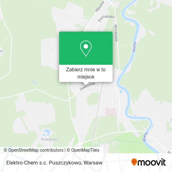 Mapa Elektro-Chem s.c. Puszczykowo