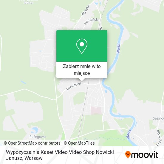 Mapa Wypozyczalnia Kaset Video Video Shop Nowicki Janusz