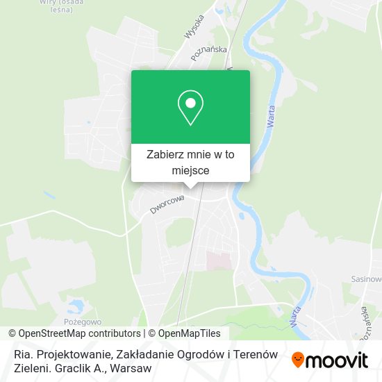 Mapa Ria. Projektowanie, Zakładanie Ogrodów i Terenów Zieleni. Graclik A.