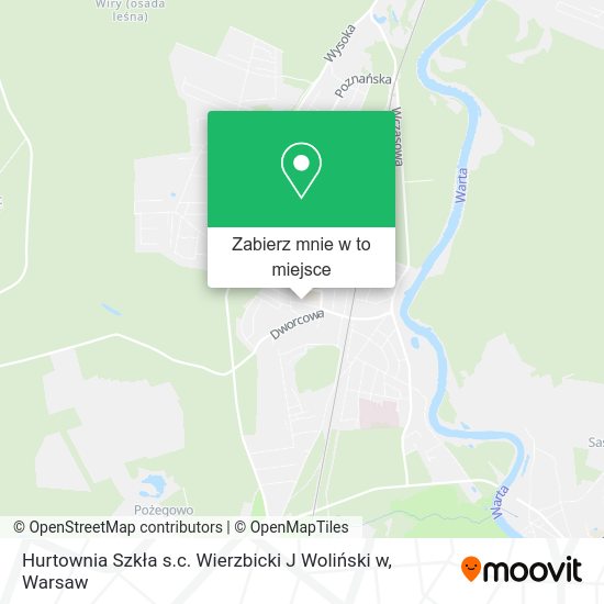 Mapa Hurtownia Szkła s.c. Wierzbicki J Woliński w