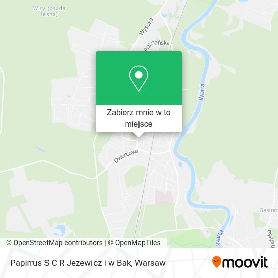 Mapa Papirrus S C R Jezewicz i w Bak