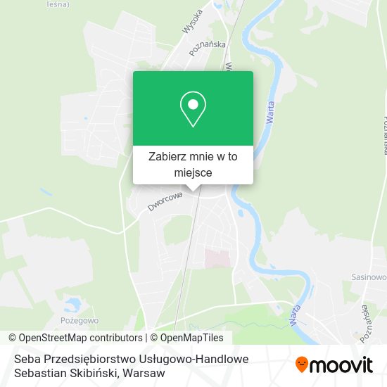 Mapa Seba Przedsiębiorstwo Usługowo-Handlowe Sebastian Skibiński