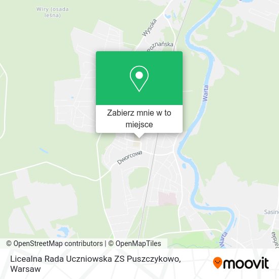 Mapa Licealna Rada Uczniowska ZS Puszczykowo