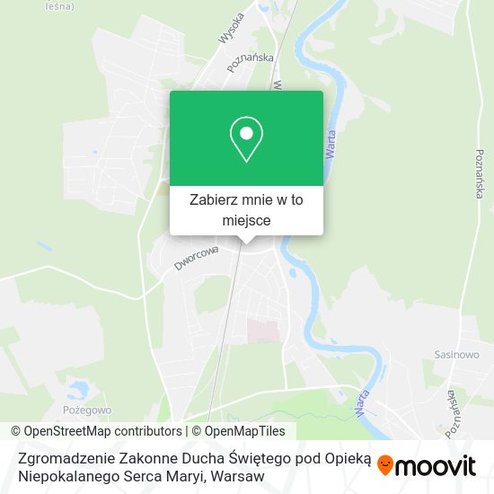 Mapa Zgromadzenie Zakonne Ducha Świętego pod Opieką Niepokalanego Serca Maryi