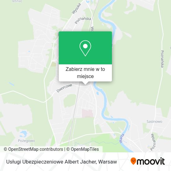 Mapa Usługi Ubezpieczeniowe Albert Jacher