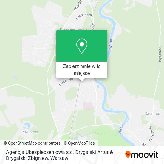 Mapa Agencja Ubezpieczeniowa s.c. Drygalski Artur & Drygalski Zbigniew