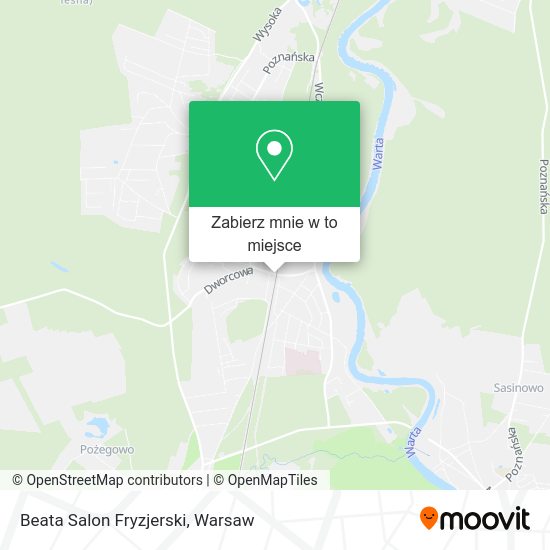 Mapa Beata Salon Fryzjerski