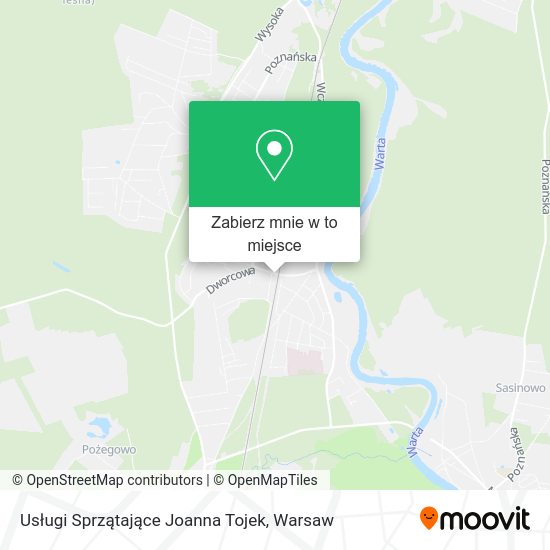 Mapa Usługi Sprzątające Joanna Tojek