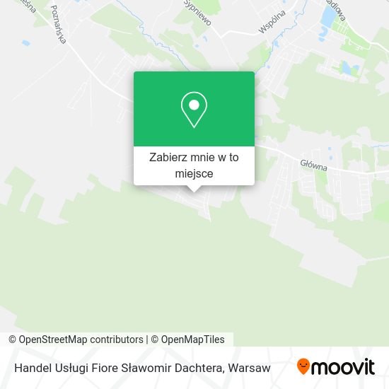 Mapa Handel Usługi Fiore Sławomir Dachtera