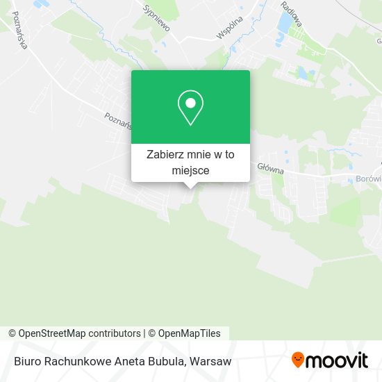 Mapa Biuro Rachunkowe Aneta Bubula