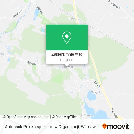 Mapa Ardensuk Polska sp. z o.o. w Organizacji