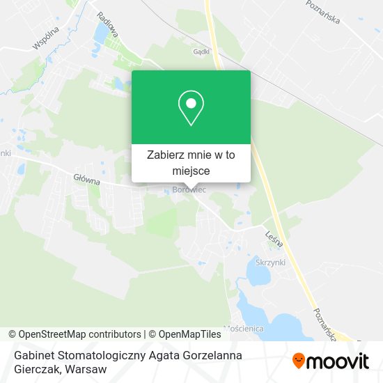 Mapa Gabinet Stomatologiczny Agata Gorzelanna Gierczak