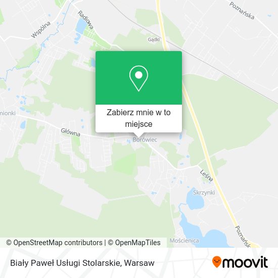 Mapa Biały Paweł Usługi Stolarskie