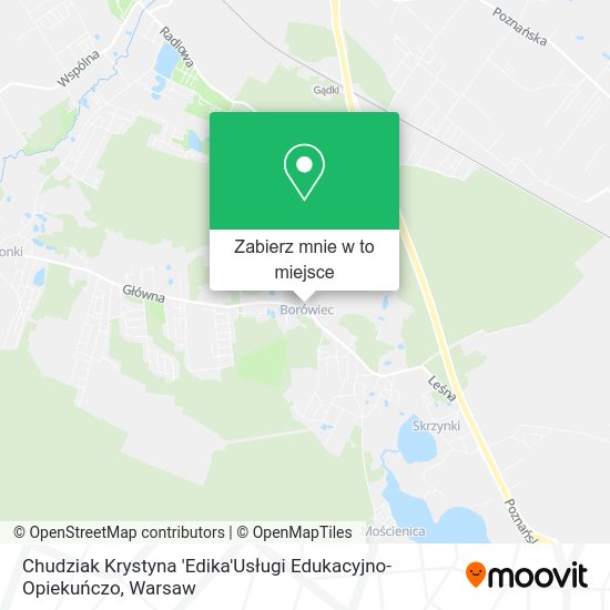 Mapa Chudziak Krystyna 'Edika'Usługi Edukacyjno-Opiekuńczo