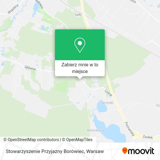 Mapa Stowarzyszenie Przyjazny Borówiec