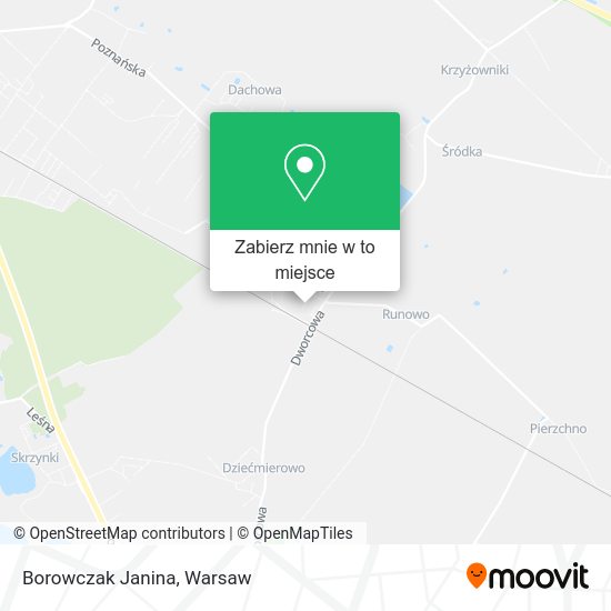 Mapa Borowczak Janina