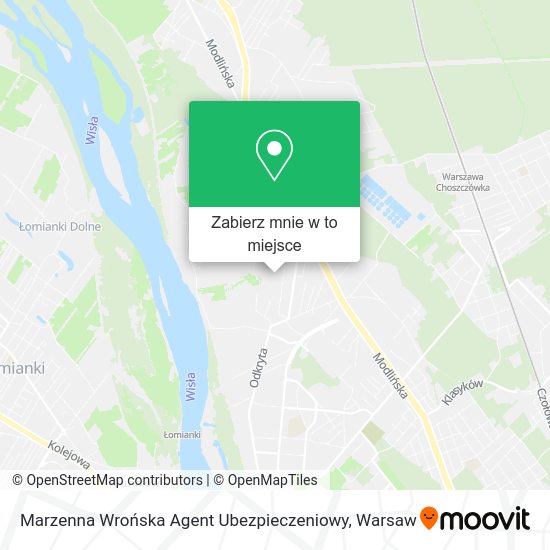 Mapa Marzenna Wrońska Agent Ubezpieczeniowy