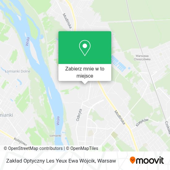 Mapa Zakład Optyczny Les Yeux Ewa Wójcik